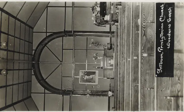 Interior of the Presbyterian Church, Woodrow